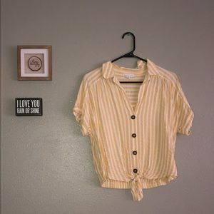 Button down stripped shirt